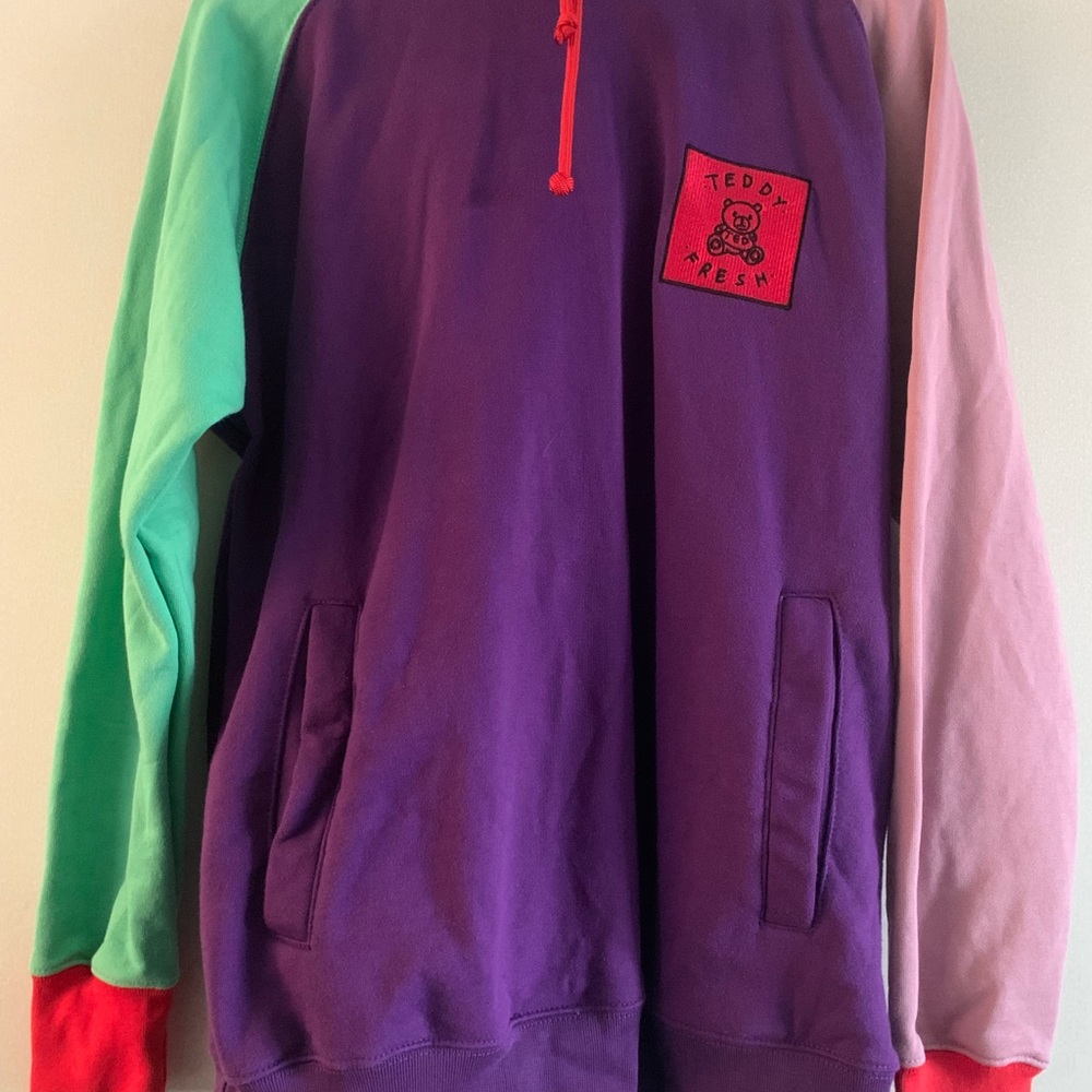 Teddy Fresh Color Block Hoodie